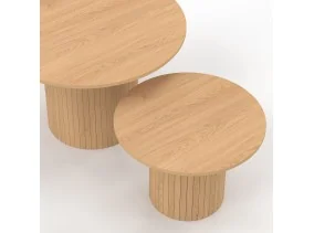 Table basse ronde gigogne Alvar x2