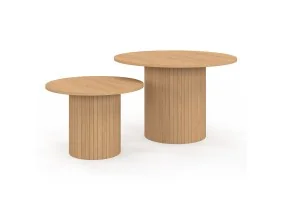 Table basse ronde gigogne Alvar x2