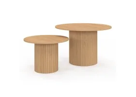 Table basse ronde gigogne Alvar x2