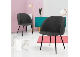 Chaise Nina x2 gris