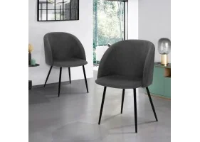 Chaise Nina x2 gris