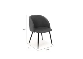 Chaise Nina x2 gris