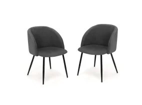 Chaise Nina x2 gris