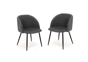 Chaise Nina x2 gris