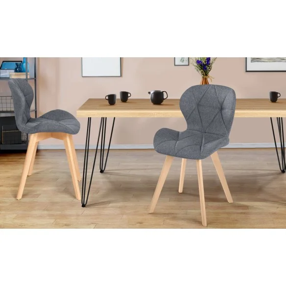 Chaise Gatsby x2 gris
