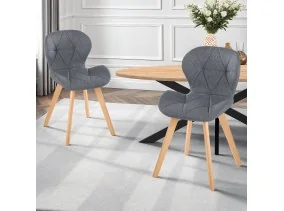 Chaise Gatsby x2 gris