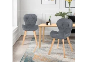 Chaise Gatsby x2 gris