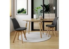 Chaise Nordia x2 gris