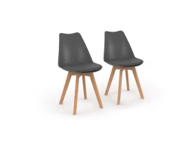 Chaise Nordia x2 gris