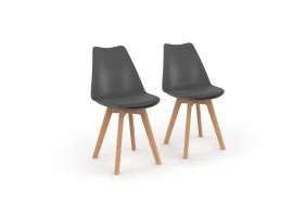 Chaise Nordia x2 gris