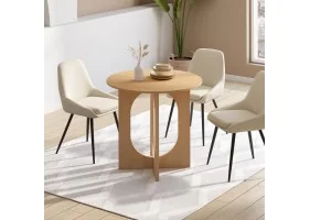 Table repas Mathis ronde 80cm bois