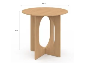 Table repas Mathis ronde 80cm bois