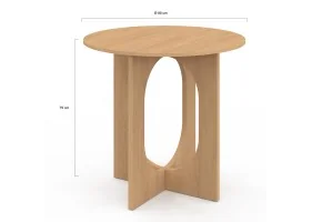 Table repas Mathis ronde 80cm bois