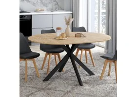 Table repas Soline ext.110-150cm pieds s