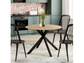 Table repas Soline ext.110-150cm pieds s