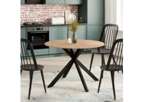 Table repas Soline ext.110-150cm pieds s