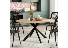 Table repas Soline ext.110-150cm pieds s