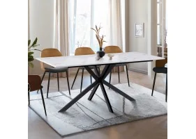 Table repas Spider 160cm effet marbre