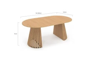 Table repas Camelia extensible 110-200cm