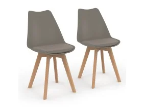 Chaise Nordia x2 taupe