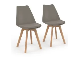 Chaise Nordia x2 taupe