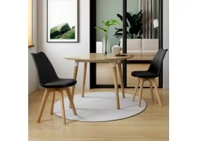 Chaise Nordia x2 noir