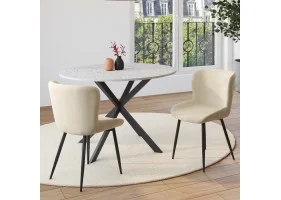Chaise Taylor x2 crème