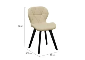 Chaise Daisy x2 crème