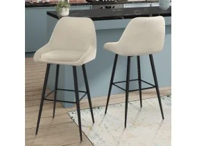 Tabouret Olivia crème X2