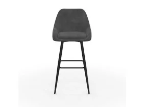 Tabouret Olivia gris foncé X2