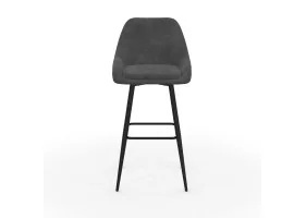 Tabouret Olivia gris foncé X2