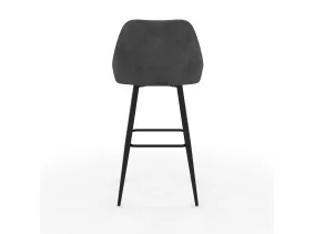 Tabouret Olivia gris foncé X2