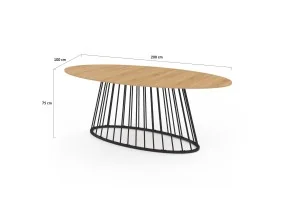 Table Adelle ovale 200cm