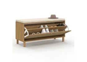 Banc d'entrée Erin rangement chaussures