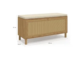 Banc d'entrée Erin rangement chaussures