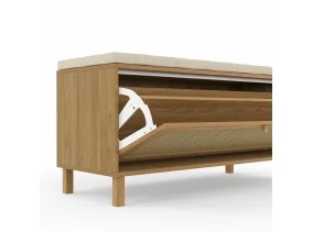 Banc d'entrée Erin rangement chaussures