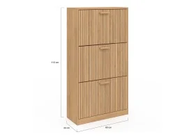 Meuble chaussure 3 portes Faustine