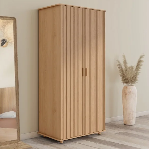 Armoire Albane effet lattes
