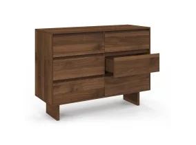 Commode 6 tiroirs Yumi noyer