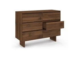 Commode 6 tiroirs Yumi noyer