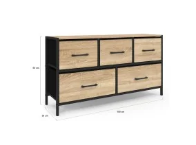 Commode Iris 5 tiroirs