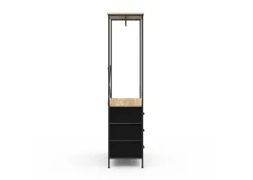 Dressing penderie Iris + 6 bacs en tissu
