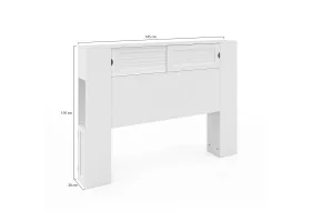 Tête de lit Orem 140 cm blanc