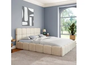 Lit coffre Bubble 160 x 200 cm velours