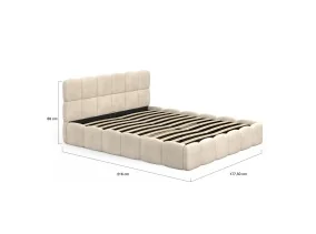 Lit coffre Bubble 160 x 200 cm velours