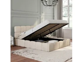 Lit coffre Bubble 140 x 190 cm velours