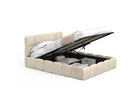Lit coffre Bubble 140 x 190 cm velours