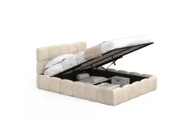 Lit coffre Bubble 140 x 190 cm velours
