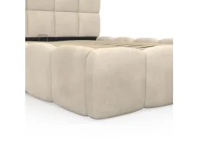 Lit coffre Bubble 140 x 190 cm velours