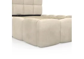 Lit coffre Bubble 140 x 190 cm velours